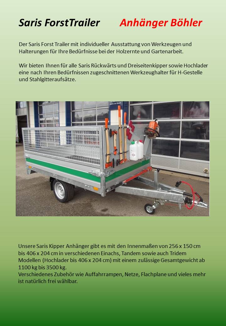 Forsttrailer Anhnger Boehler Goerwihl Saris Boeckmann 1