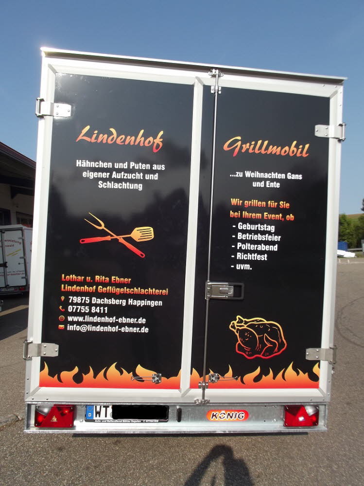 Knig Koffer Anhaenger Boehler mit Khlfach und Hnchengrill(9)